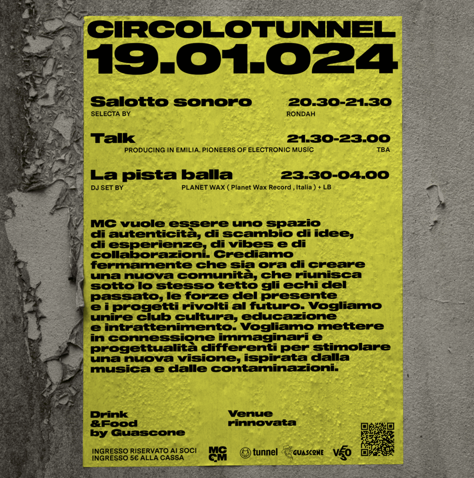 19 Gennaio 2024 Tunnel Arci Club Reggio Emilia LB