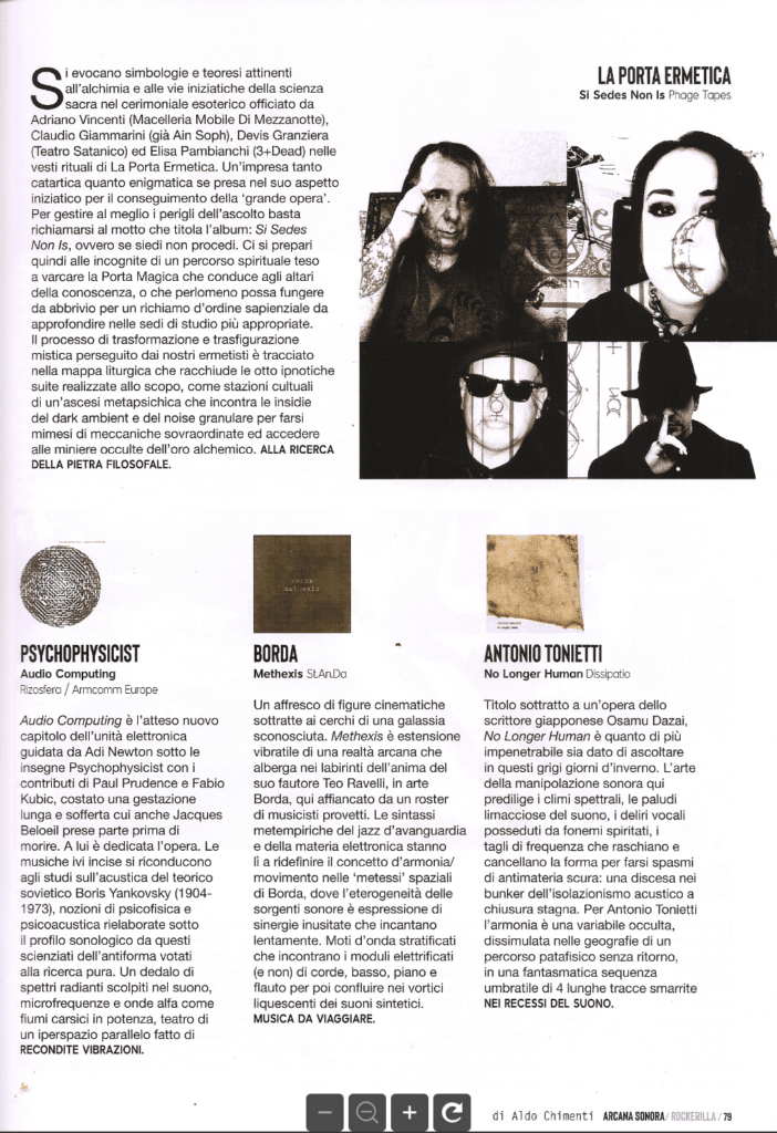 PSYCHOPHYSICIST’S AUDIO COMPUTING :: ALBUM REVIEW BY ALDO CHIMENTI ...