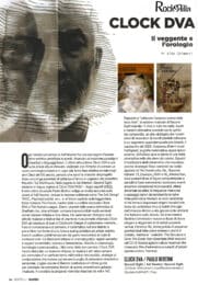 Clock DVA / Paolo Bertoni :: Second Sight :: Exceptional Feature and Review by Aldo Chimenti (Rockerilla, October 2025)